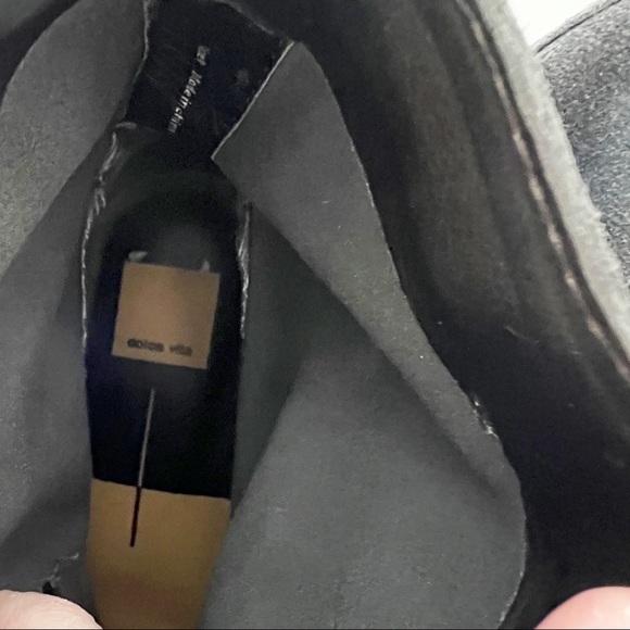 ✖️SOLD✖️•DOLCE VITA• Anthro Gray Suede Presley Moto Ankle Boot - Picture 10 of 12